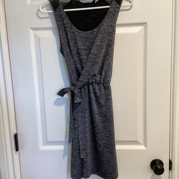 Athleta Faux Wrap Salt and Pepper Athletic Tank Dress, Size XSP - Picture 4 of 16